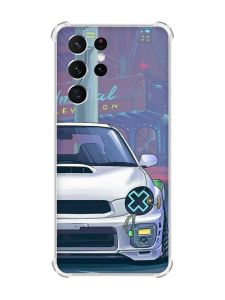 Чохол з потовщеними кутами на Samsung Galaxy S21 Ultra Авто аніме (принт: 239)