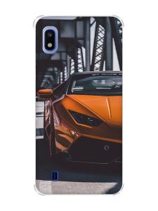 Чохол з потовщеними кутами на Samsung Galaxy А10 (2019)/А105 Авто помаранчеве (принт: 237)