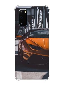 Чохол із потовщеними кутами на Samsung Galaxy S20 Plus Авто помаранчеве (принт: 237)