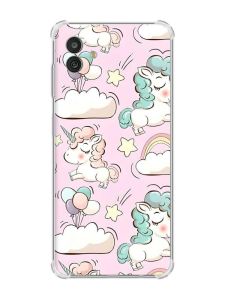 Чохол з потовщеними кутами на Samsung Galaxy M13 5G дизайн Єдинороги принт 106