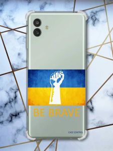 Чохол з потовщеними кутами на Samsung Galaxy M13 5G патріотичний дизайн Мужність Україна принт 42