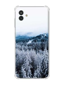 Чохол з потовщеними кутами на Samsung Galaxy M13 5G Зимовий ліс (принт 164)