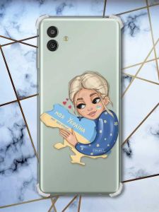 Чохол з потовщеними кутами на Samsung Galaxy M13 5G Моя Україна (патріотичний принт 24)