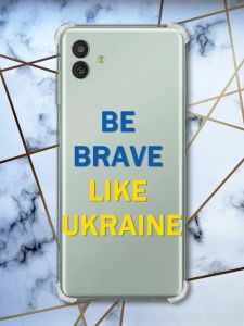 Чохол з потовщеними кутами на Samsung Galaxy M13 5G Сміливість (патріотичний принт 5)