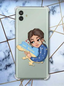 Чохол з потовщеними кутами на Samsung Galaxy M13 5G Моя Україна (патріотичний принт 2)