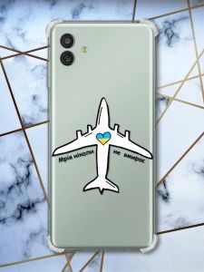 Чохол з потовщеними кутами на Samsung Galaxy M13 5G патріотичний дизайн Мрія ніколи не помирає принт 1