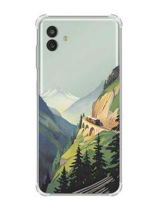 Чохол з потовщеними кутами на Samsung Galaxy M13 5G рельєфний дизайн Гори принт 87