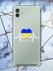 Чохол з потовщеними кутами на Samsung Galaxy M13 5G В ритмі ЗСУ (патріотичний принт 71)