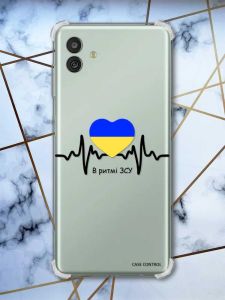 Чохол з потовщеними кутами на Samsung Galaxy M13 5G патріотичний дизайн В ритмі ЗСУ принт 70