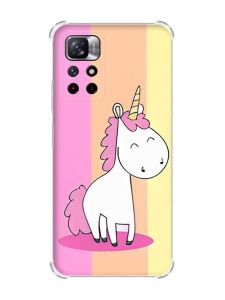 Чохол з потовщеними кутами на Xiaomi Redmi Note 11 4G дизайн Єдиноріг принт 104