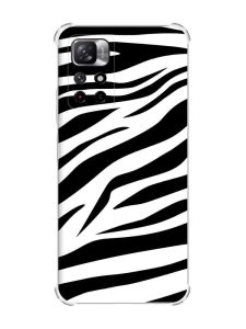 Чохол з потовщеними кутами на Xiaomi Redmi Note 11 4G рельєфний дизайн Зебра принт 92