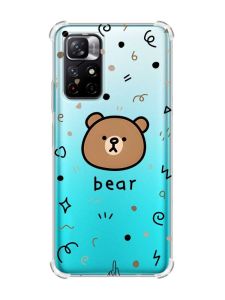 Чохол з потовщеними кутами на Xiaomi Redmi Note 11 4G Ведмедик (принт 76)