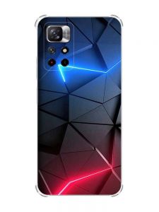 Чохол з потовщеними кутами на Xiaomi Redmi Note 11 4G дизайн Рельєфний фон принт 36