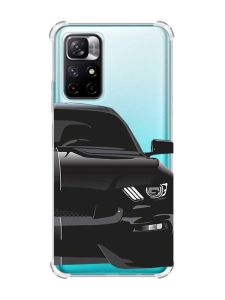 Чохол з потовщеними кутами на Xiaomi Redmi Note 11 4G Авто чорне (принт 232)