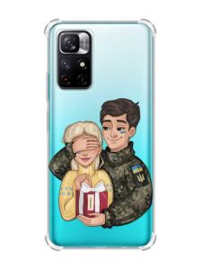 Чохол з потовщеними кутами на Xiaomi Redmi Note 11 4G Подарунок Перемога (принт 178)