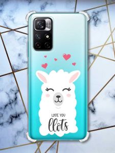 Чохол з потовщеними кутами на Xiaomi Redmi Note 11 4G Лама (принт 94)