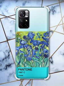 Чохол з потовщеними кутами на Xiaomi Redmi Note 11 4G Іриси (принт 75)