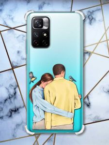 Чохол з потовщеними кутами на Xiaomi Redmi Note 11 4G Українська пара (принт 14)