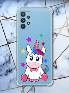 Чохол з потовщеними кутами на Samsung Galaxy A32 Єдиноріг (принт 102)