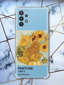 Чохол з потовщеними кутами на Samsung Galaxy A32 Соняхи (принт 81)