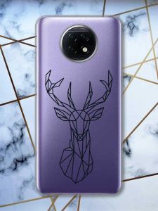 Прозорий чохол на Xiaomi Redmi Note 9T/Redmi Note 9 5G Олень (принт: 128)