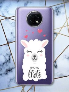 Прозорий чохол на Xiaomi Redmi Note 9T/Redmi Note 9 5G Лама (принт: 94)