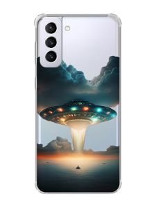 Чохол з потовщеними кутами на Samsung Galaxy S21 Plus Тарілка UFO (принт 241)