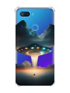Чохол із потовщеними кутами на Xiaomi Mi 8 Lite Тарілка UFO (принт 241)