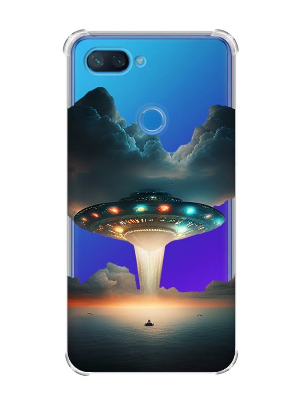 Чохол із потовщеними кутами на Xiaomi Mi 8 Lite Тарілка UFO (принт 241)