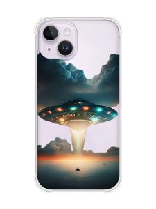 Чохол із потовщеними кутами на iPhone 14 Тарілка UFO (принт 241)