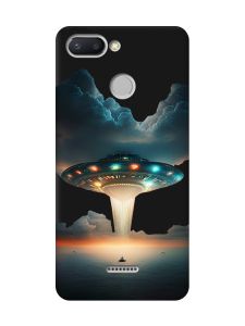 Матовий чорний чохол на Xiaomi Redmi 6 Тарілка UFO (принт 241)