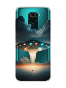 Прозорий чохол на Xiaomi Redmi Note 9 Тарілка UFO (принт 241)