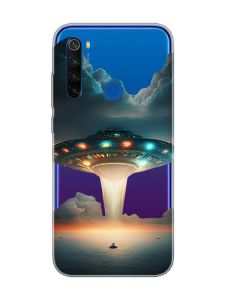 Прозорий чохол на Xiaomi Redmi Note 8T Тарілка UFO (принт 241)