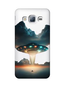 Прозорий чохол на Samsung Galaxy J3 2016 (J310) Тарілка UFO (принт 241)