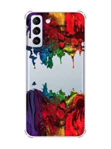 Чохол з потовщеними кутами на Samsung Galaxy S21 (G991) Фарби (принт 249)