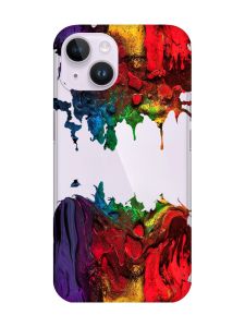 Прозорий чохол із захистом камери на iPhone 14 :: Фарби (принт 249)