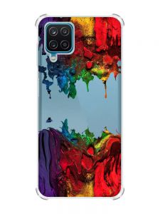 Чохол з потовщеними кутами на Samsung A12 4G Фарби (принт 249)