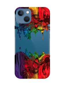 Прозорий чохол на Apple iPhone 13 Фарби (принт 249)