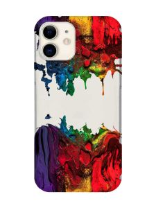 Прозорий чохол на iPhone 12 mini Фарби (принт 249)