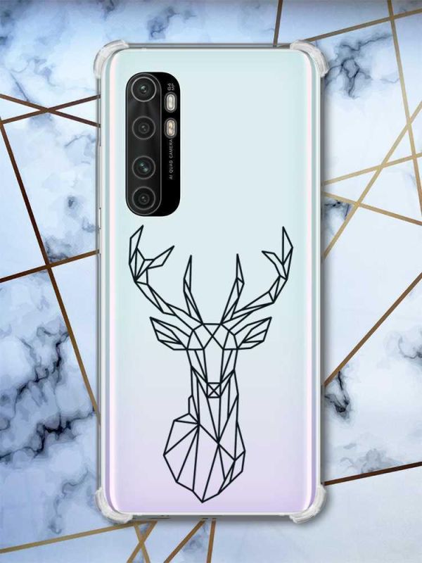 Чохол з потовщеними кутами на Xiaomi Mi Note 10 Lite Олень (принт 128)