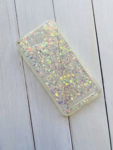 Силіконовий чохол з блискітками Huawei Y3-II Y3-2 Білий