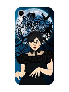 Матовий чохол з рожевими боками на Apple iPhone XR :: Танець. Венздей (принт 212)