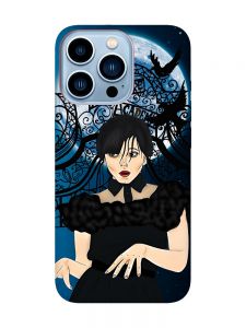 Матовий чохол з червоними боками на Apple iPhone 13 Pro Max :: Танець. Венздей (принт 212)