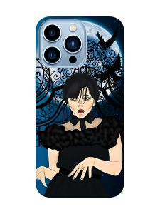 Матовий чохол з рожевими боками на Apple iPhone 13 Pro Max :: Танець. Венздей (принт 212)