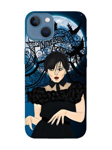 Матовий чохол з чорними боками на Apple iPhone 13 :: Танець. Венздей (принт 212)