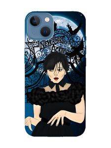 Матовий чохол з рожевими боками на Apple iPhone 13 :: Танець. Венздей (принт 212)