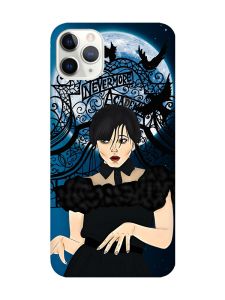 Матовий чохол з бірюзовими боками на iPhone 11 Pro Max (6.5) :: Танець. Венздей (принт 212)