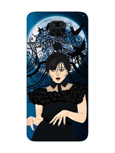 Матовий чохол з рожевими боками на Xiaomi Redmi Note 9 :: Танець. Венздей (принт 212)