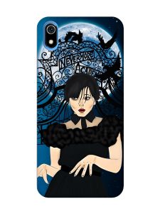 Матовий чохол з рожевими боками на Xiaomi Redmi 7A :: Танець. Венздей (принт 212)