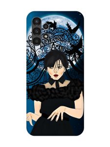 Матовий чохол з рожевими боками на Samsung A13 4G :: Танець. Венздей (принт 212)